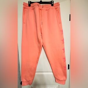 Jeffrey Star Pink Warm Joggers- Sweatpants- Star logos on Side of Leg, XL